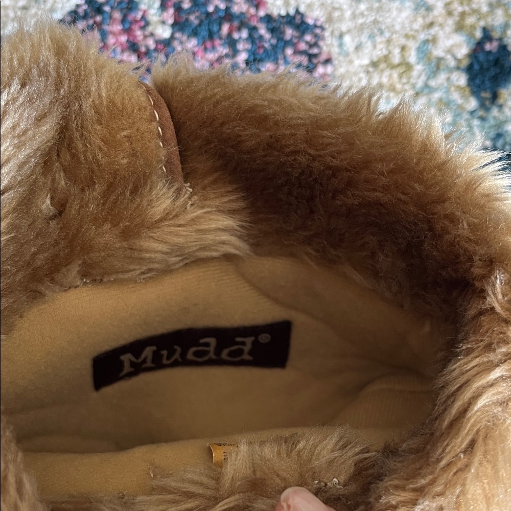 Mudd Brown Winter Boots with Fur Trim - Picture 3 of 4